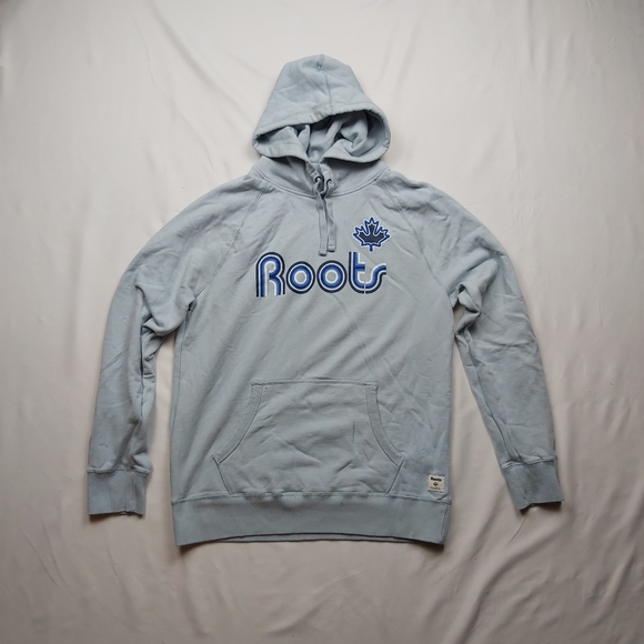 Vintage Baby Blue Roots Canada Hoodie - Picture 1 of 4